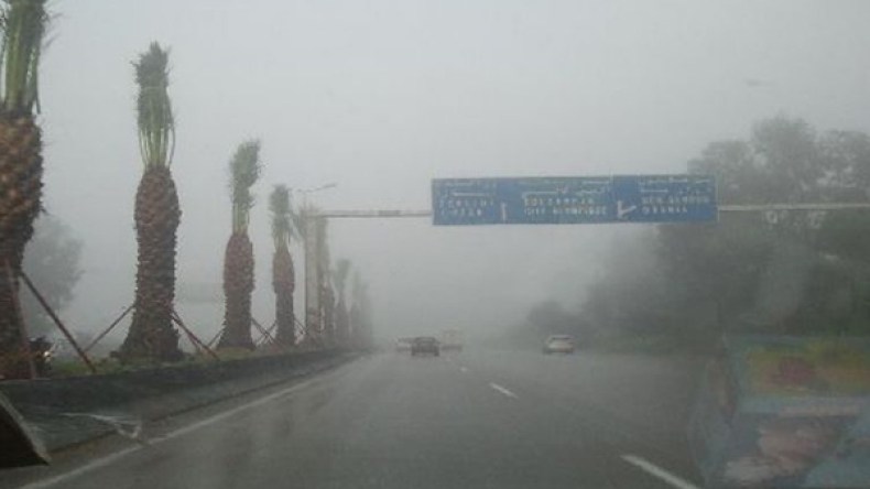 أمطار رعدية مرفقة ببرد على 8 ولايات صبيحة الإثنين