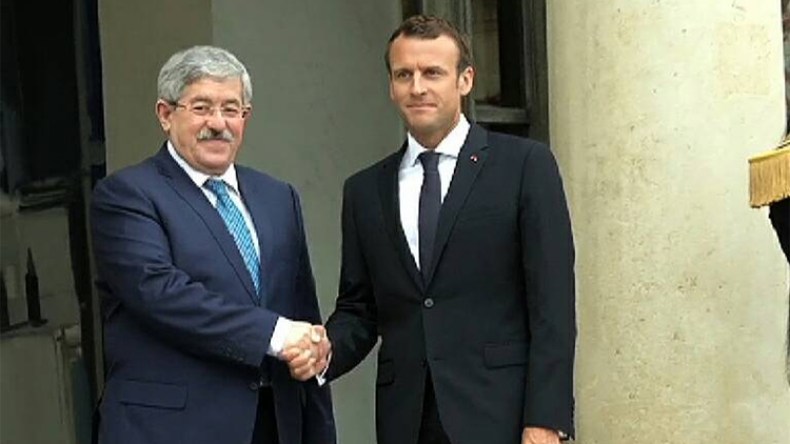 ماكرون يستقبل أويحيى ويهدد الفصائل الليبية المتمردة