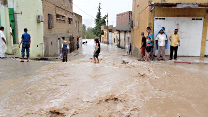 المياه تغمر عديد المساكن بتيسمسيلت