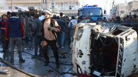 عشرات القتلى والمصابين في تفجير بمدينة الباب السورية