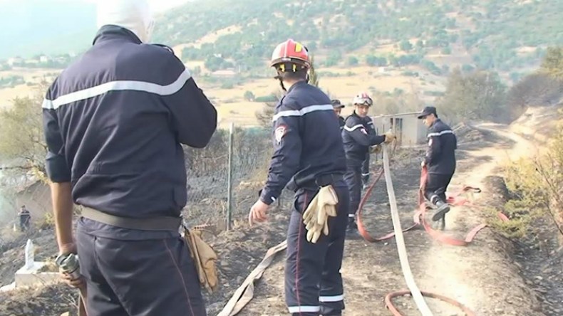 حريق يلتهم 5 هكتارات من ممتلكات سكان قرية الصوادق بعمر محطة