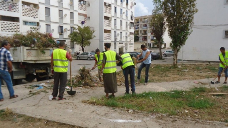 غياب المنظفات عن عمارات “أوبيجيي” باب الزوار منذ بداية الأزمة الصحية
