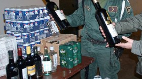 حجز 1580 قارورة خمر كانت مموهة بأكياس الحليب