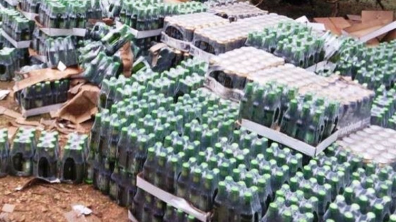 حجز 70 ألف وحدة خمور كانت موجهة للمقايضة بسلع مهربة