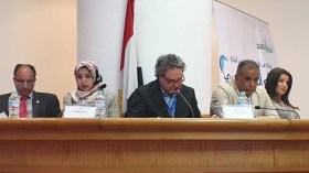 آمنة بلعلى وواسيني الأعرج وأمين الزاوي في ملتقى الرواية بالقاهرة