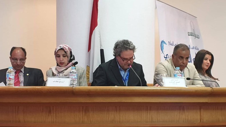آمنة بلعلى وواسيني الأعرج وأمين الزاوي في ملتقى الرواية بالقاهرة