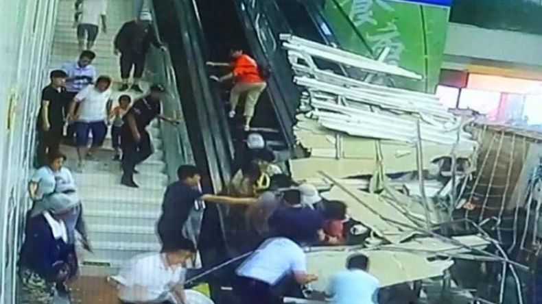 انهيار مفاجئ في مركز سياحي شمال الصين
