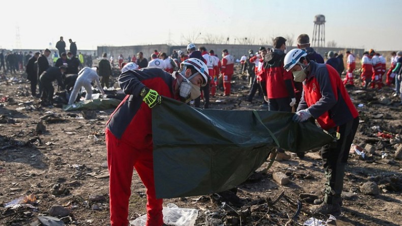 طهران تطالب بعدم تسييس قضية الطائرة الأوكرانية المحطمة