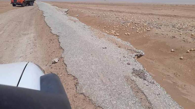 اهتراء طريق البرج رقان يعمق معاناة سكان أدرار