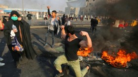 مواجهات بين متظاهرين وقوات الأمن في بغداد