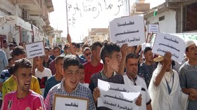 مواطنون يحتجون للمطالبة بمستشفى بامجدل في المسيلة