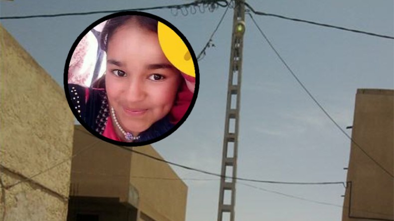 عمود إنارة مكهرب يقتل طفلة بالنعامة