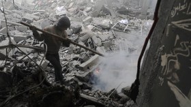 مقتل 15 طفلاً داخل مدرسة في غارة جوية على الغوطة