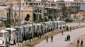 مقاتلو المعارضة يغادرون عدة بلدات في الغوطة