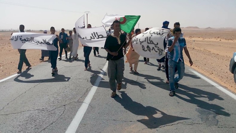 احتجاجات في المنيعة والمنصورة بغرداية للمطالبة بالتنمية