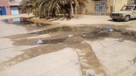 المياه القذرة تغزو أحياء بلدية المغير بالوادي