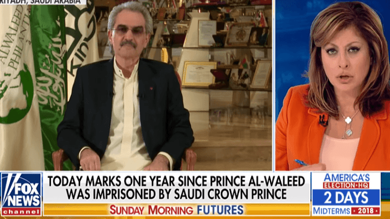 الوليد بن طلال يتحدث عن معتقلي الريتز وخاشقجي