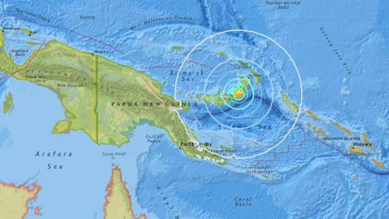 زلزال بقوة 7.7 درجة في بابوا غينيا الجديدة