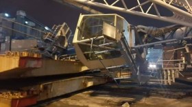 إصطدام ثلاث سفن برافعة بميناء بجاية