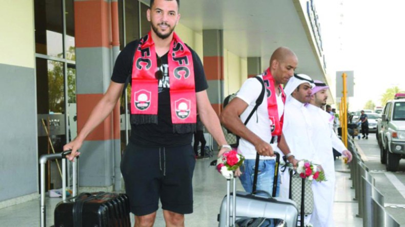 دوخة وبلقروي يُستقبلان بالورود في السعودية