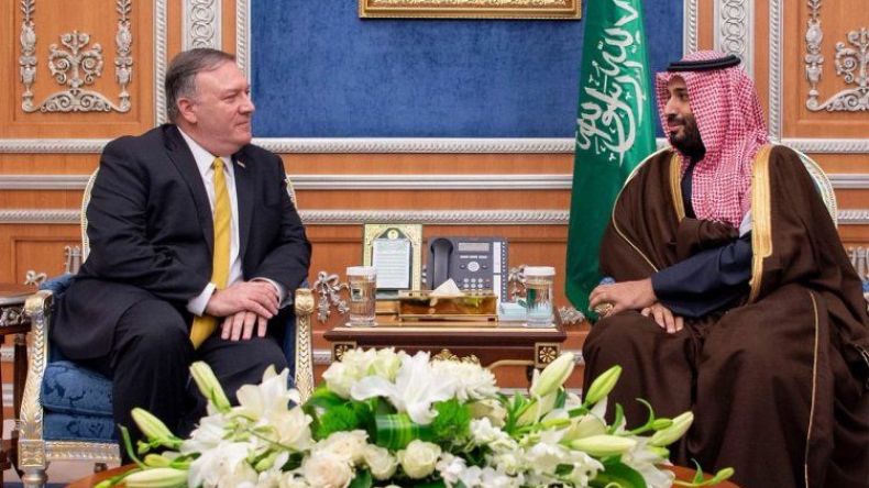 بومبيو يلتقي بن سلمان في الرياض