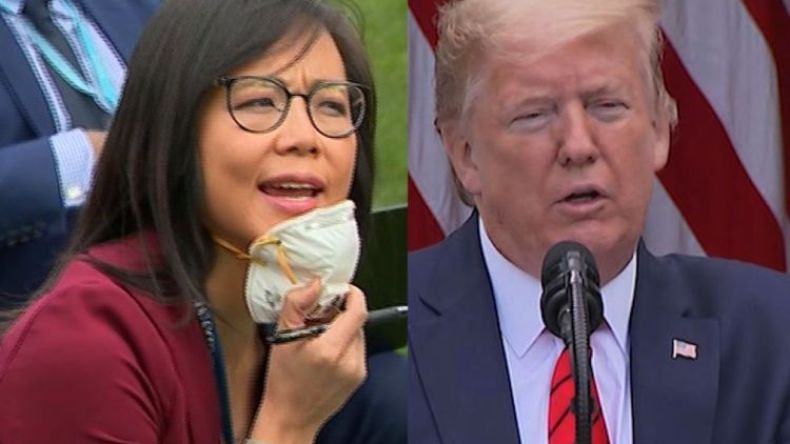 ترامب يغضب من سؤال مراسلة وينهي مؤتمره الصحفي (فيديو)