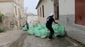 حملة نظافة واسعة بمدينة البويرة