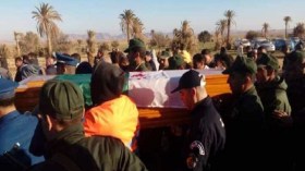 تشييع جثمان عياش محجوبي بالمسيلة