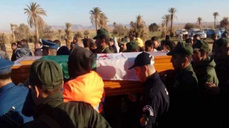 تشييع جثمان عياش محجوبي بالمسيلة