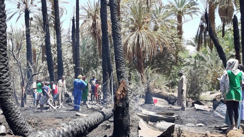 حماية واحة جانت من الحرائق مرهون بفتح ممرات بداخلها