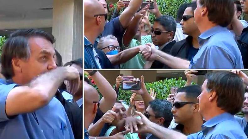 الرئيس البرازيلي يخالف قواعد الوقاية من كورونا