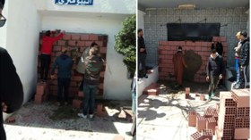 غاضبون يغلقون مقر بلدية بجدار من الطوب والإسمنت في قالمة