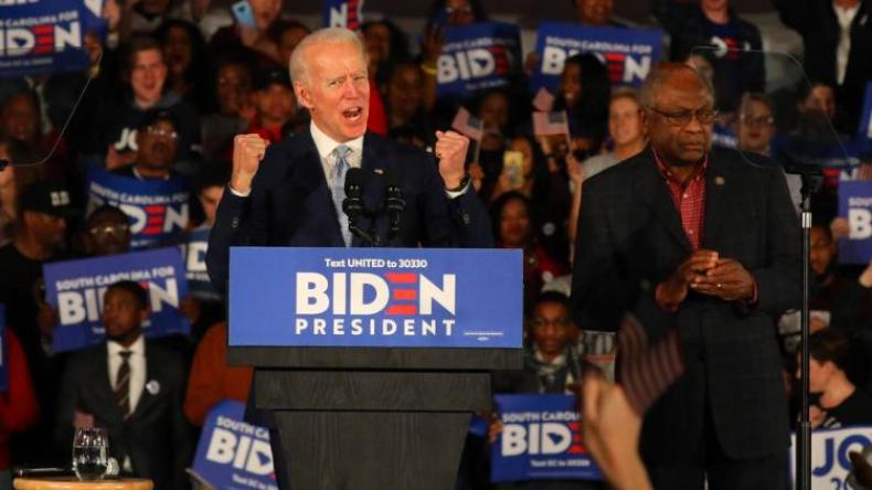 جو بايدن يفوز في انتخابات ساوث كارولاينا