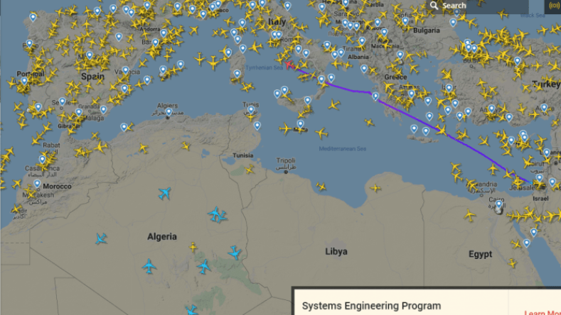 بالدليل.. هذه حقيقة مرور طائرة تل أبيب الرباط عبر الجزائر