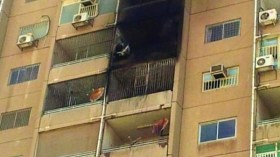 حريق يشرد 14 عائلة بوهران