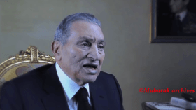 حسني مبارك يتحدث عبر الإنترنت