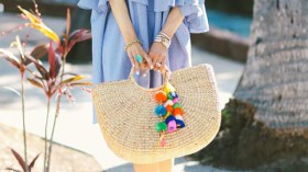 حقيبة القش  موضة هذا الموسم