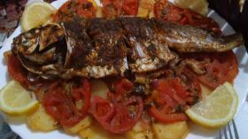 بطاطا كوشة بالحوت