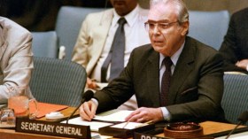 وفاة الأمين العام الأسبق للأمم المتحدة دي كوييار