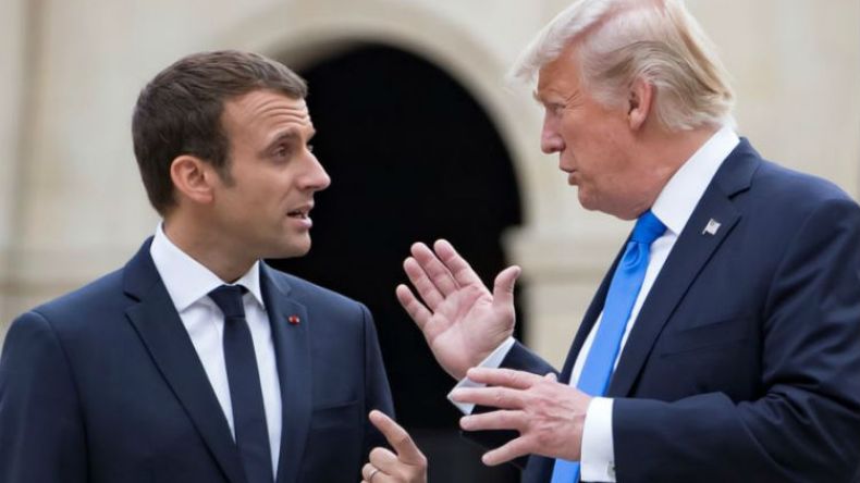 ترامب لماكرون: السعودية حجر الأساس في استقرار المنطقة
