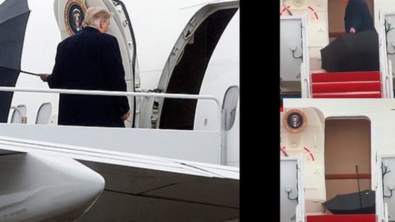 ترامب يفشل في إغلاق مظلته!