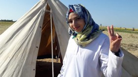 وقفة تضامنية مع شهيدة الإنسانية رزان النجار بحاسي مسعود