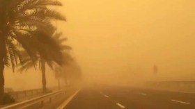 حالة الطقس: رياح وزوابع رملية عبر 4 ولايات جنوبية