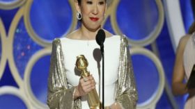 ساندرا أوه.. أول آسيوية تفوز بجائزة “غولدن غلوب”