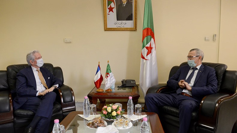 بلحيمر يبحث مع السفير الفرنسي فرص التعاون بين البلدين