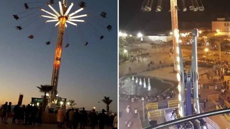 هذا هو سبب سقوط الأرجوحة العملاقة بمستغانم