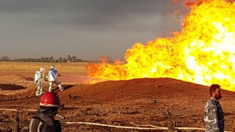 انفجار في خط الغاز العربي يقطع الكهرباء بسوريا