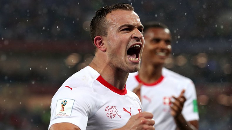 شاكيري يقود سويسرا لقهر صربيا