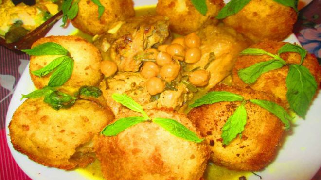 طاجين الخوخ