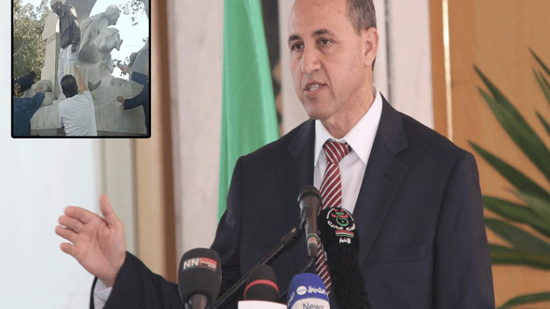 ميهوبي: تمثال عين الفوارة أصيب بأضرار خفيفة